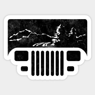 Adventuring YJ Jeep Sticker